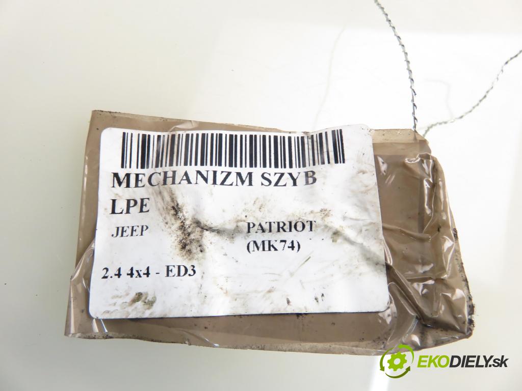 JEEP PATRIOT (MK74) SUV 2008 125,00 2.4 4x4 - DOHC 16V Dual VVT (ED3) 2360,00 mechanismus oken 05291799AA