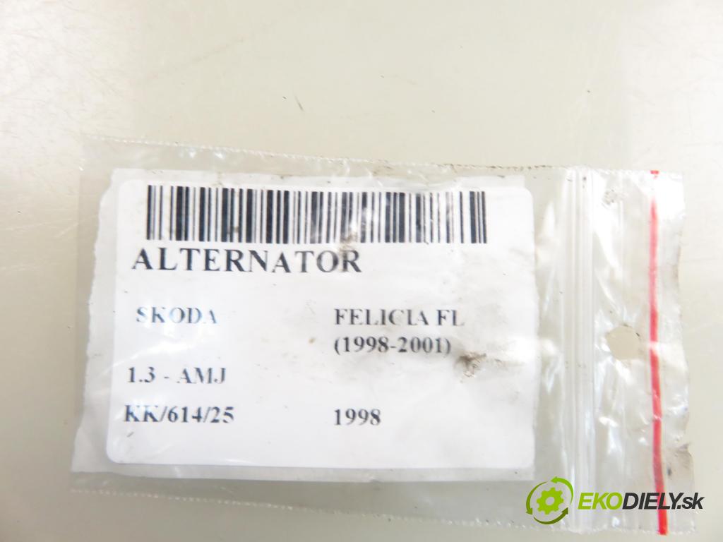 SKODA FELICIA II (6U1) HB 1998 43,00 1.3 - AMJ 1289,00 Alternátor 443113516 (Alternátory)