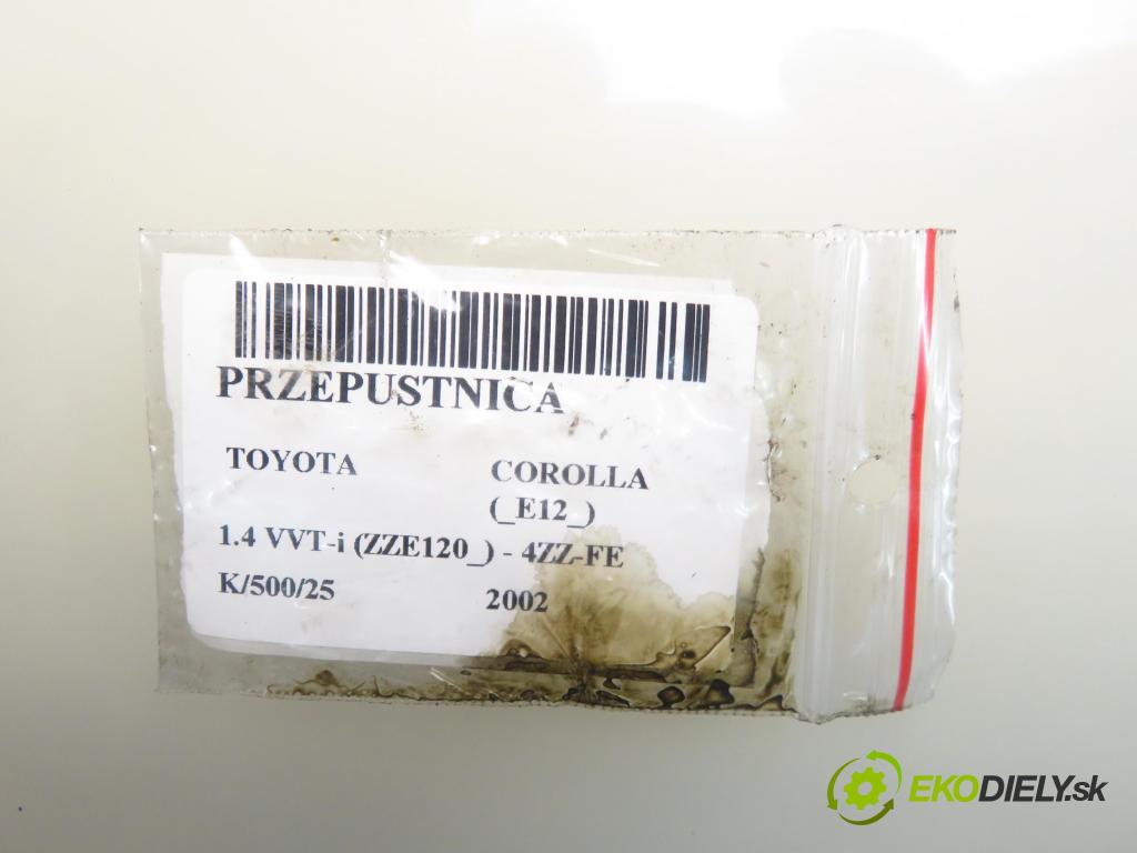 TOYOTA COROLLA (_E12_) HB 2002 71,00 1.4 VVT-i 97 (ZZE120) - 4ZZ-FE 1398,00 škrtíci klapka 222100D090 (Škrticí klapky)