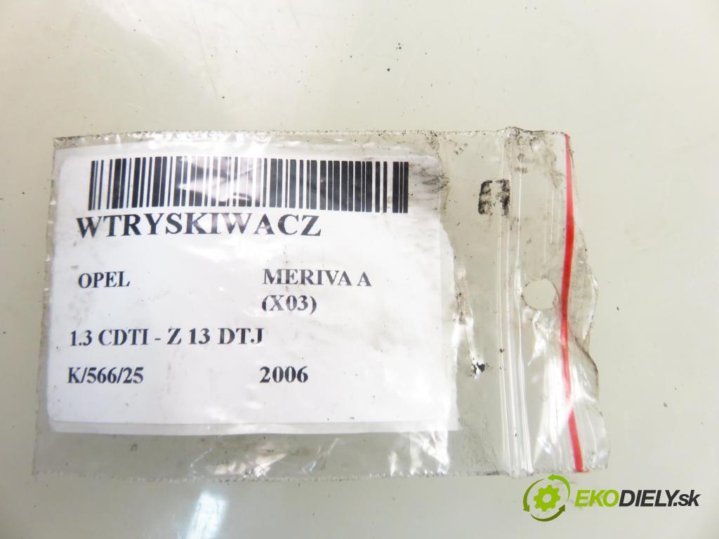 OPEL MERIVA A nadwozie wielkoprzestrzenne (MPV) (X03) HB 2006 55,00 1.3 CDTI - Z 13 DTJ 1248,00 vstřikovač 0445110183 (Vstřikovače)