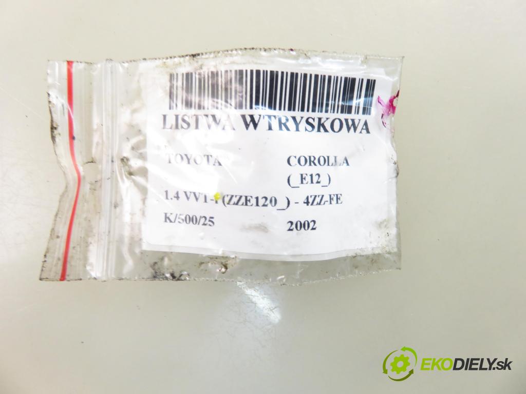 TOYOTA COROLLA (_E12_) HB 2002 71,00 1.4 VVT-i 97 (ZZE120) - 4ZZ-FE 1398,00 lišta vstřikovací 232500D030 ; 0280156019 (Vstřikovací lišty)