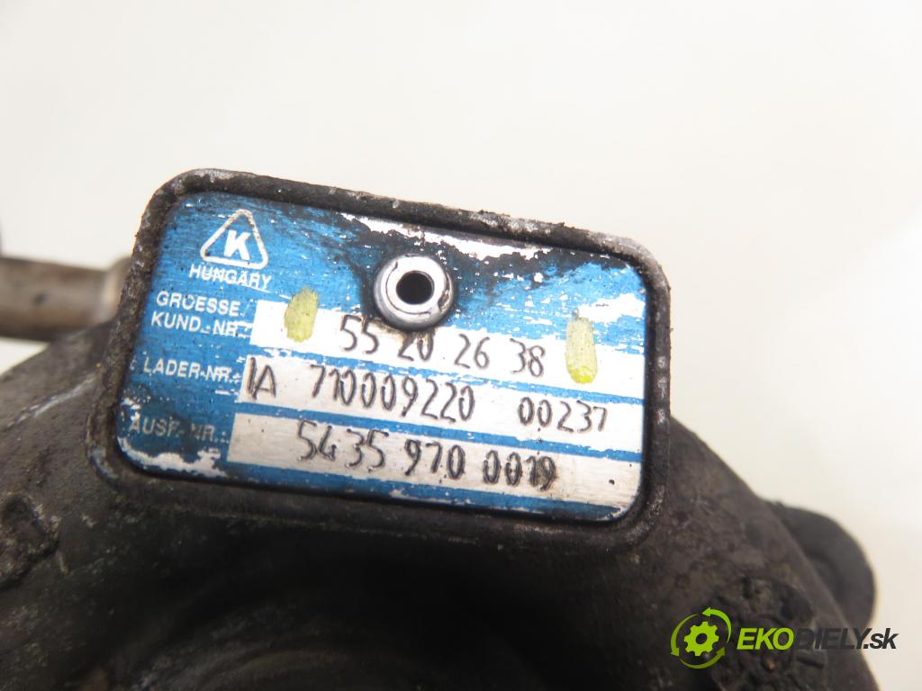 OPEL MERIVA A nadwozie wielkoprzestrzenne (MPV) (X03) HB 2006 55,00 1.3 CDTI - Z 13 DTJ 1248,00 RYCHLONABÍJEČKA: 55202638 (Turbodúchadla (kompletní))