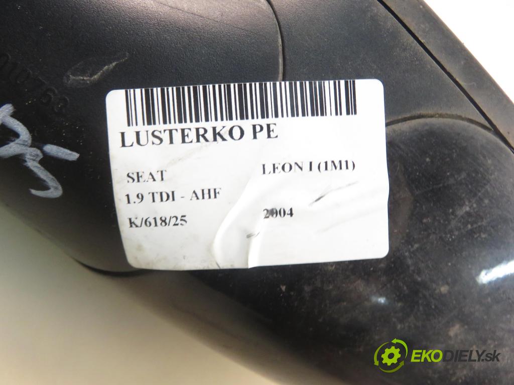 SEAT LEON (1M1) HB 2004 81,00 1.9 TDI - AHF 1896,00 zpětné zrcátko PM 1M0857934A
