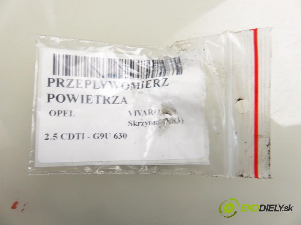 OPEL VIVARO A Skrzynia (X83) FURGON 2007 84,00 2.5 CDTI - G9U 630 2464,00 váha vzduchu vzduchu H8200300002 ; 5WK97008