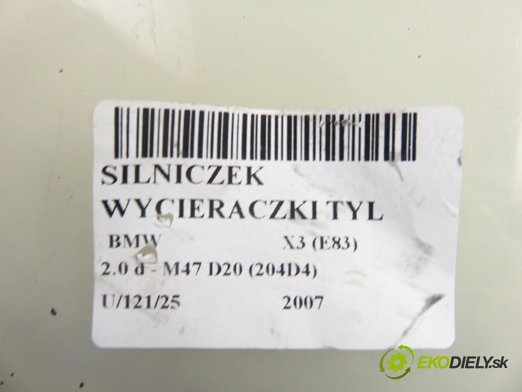 BMW X3 (E83) SUV 2007 110,00 2.0 d 150 - M47 D20 (204D4) 1995,00 Motorček stierače zadné 6917907 ; 0390201824