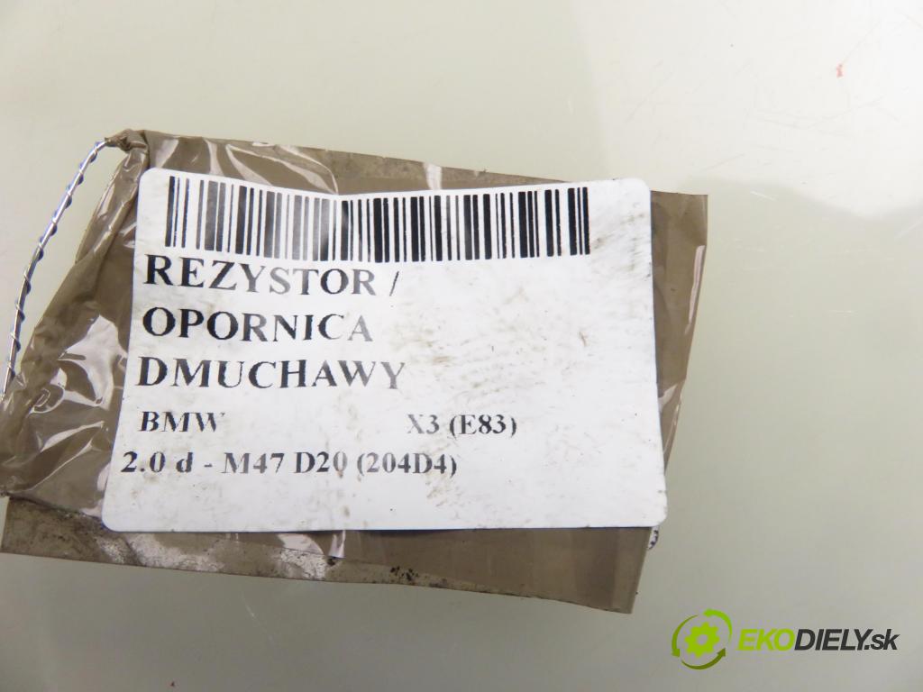BMW X3 (E83) SUV 2007 110,00 2.0 d 150 - M47 D20 (204D4) 1995,00 rezistor / REOSTAT: topení 6920365