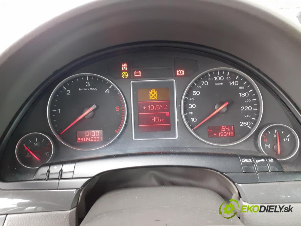 AUDI A4 Avant (8E5, B6) KOMBI 2002 96,00 1.9 TDI - AWX 1896,00 Prístrojovka elektrický 8E0920900G ; 0263626020