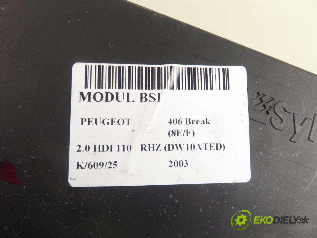 PEUGEOT 406 Break (8E/F) KOMBI 2003 80,00 2.0 HDI 110 - RHZ (DW10ATED) 1997,00 MODUL BSI 9649490680 ; 73008912