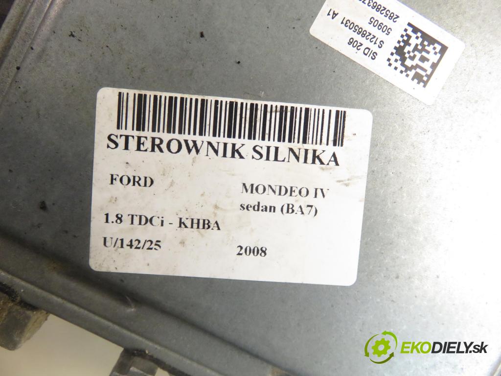 FORD MONDEO IV sedan (BA7) SEDAN 2008 92,00 1.8 TDCi - KHBA 1753,00 Riadiaca jednotka Motor 7G9112A650YH ; 5WS40592IT