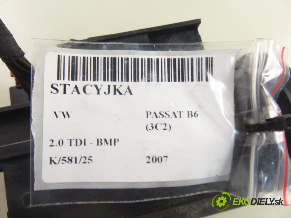 VW PASSAT B6 (3C2) SEDAN 2007 103,00 2.0 TDI - BMP 1968,00 spinačka 3C0905843Q (Spínacia skrinka)