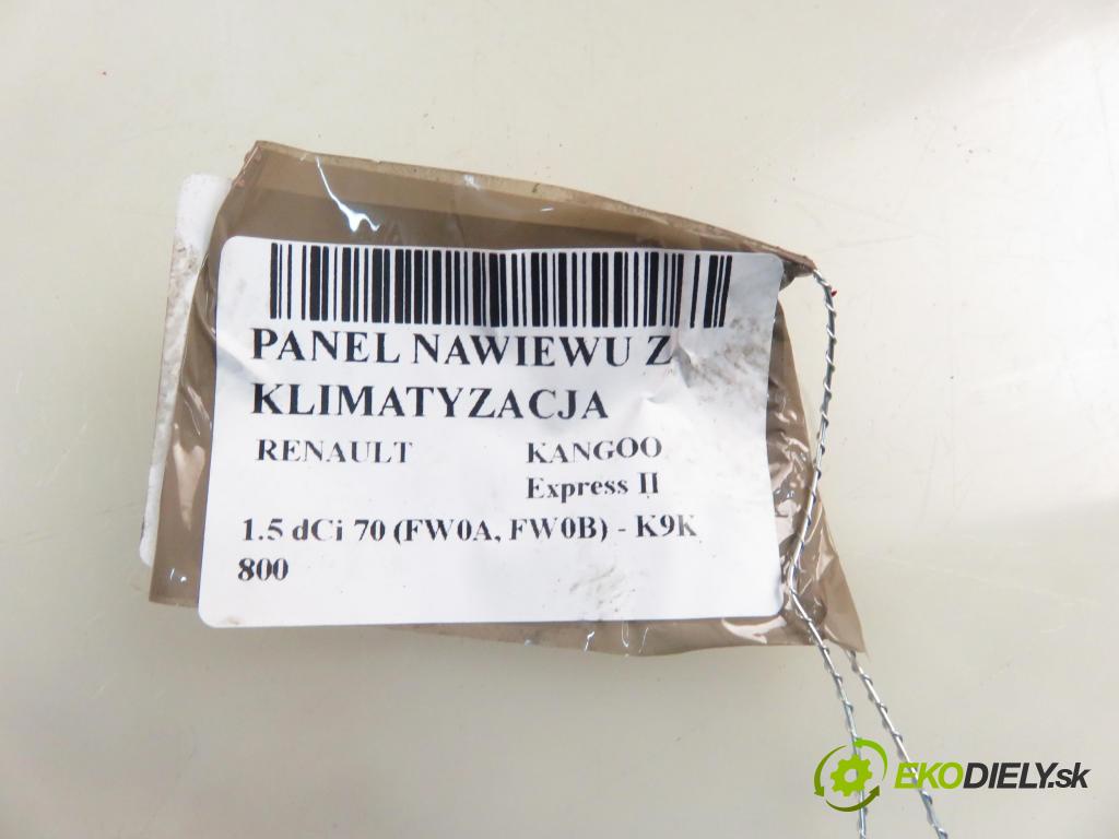RENAULT KANGOO Express II (FW0/1_) FURGON 2011 50,00 1.5 dCi 70 - K9K 800 1461,00 Panel kúrenia KLIMATIZACE: 5F2140100