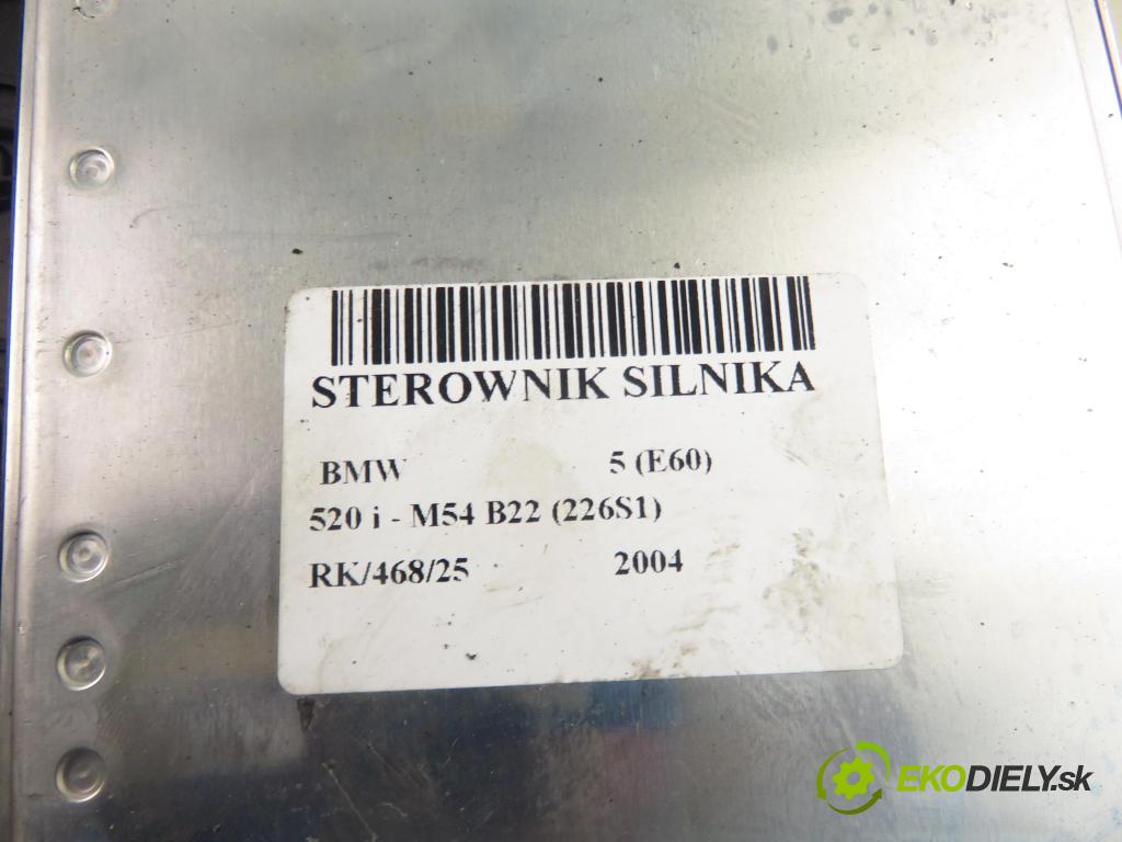 BMW 5 (E60) SEDAN 2004 125,00 520 i - 170 M54 B22 (226S1) 2171,00 Riadiaca jednotka Motor 7533651 ; 5WK93016