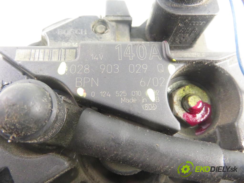 AUDI A4 Avant (8E5, B6) KOMBI 2002 96,00 1.9 TDI - AWX 1896,00 Alternátor 028903029Q ; 0124525010 (Alternátor)