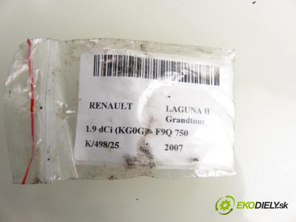 RENAULT LAGUNA II Grandtour (KG0/1_) KOMBI 2007 88,00 1.9 dCi 120 - F9Q 750 1870,00 vstrekovač 8200389369 ; 0445110230 (Vstrekovač paliva)