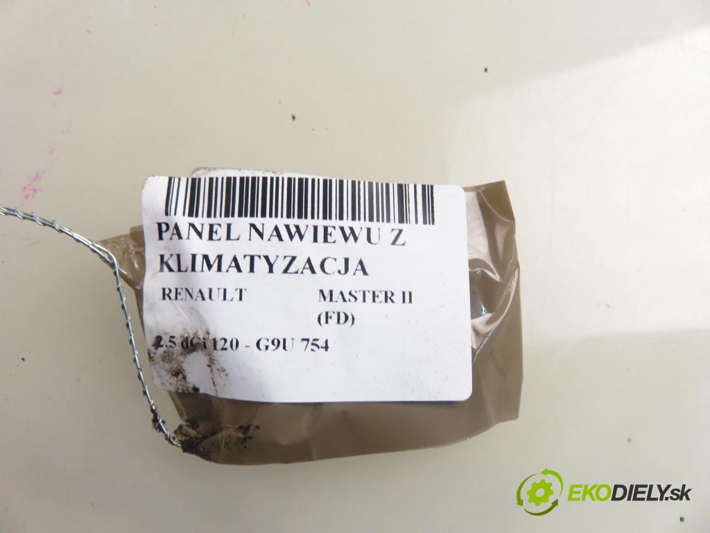 RENAULT MASTER II Skrzynia (FD) FURGON 2006 84,00 2.5 dCi 120 - G9U 754 2464,00 Panel kúrenia KLIMATIZACE: G2202