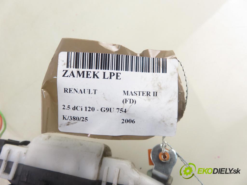 RENAULT MASTER II Skrzynia (FD) FURGON 2006 84,00 2.5 dCi 120 - G9U 754 2464,00 zámok