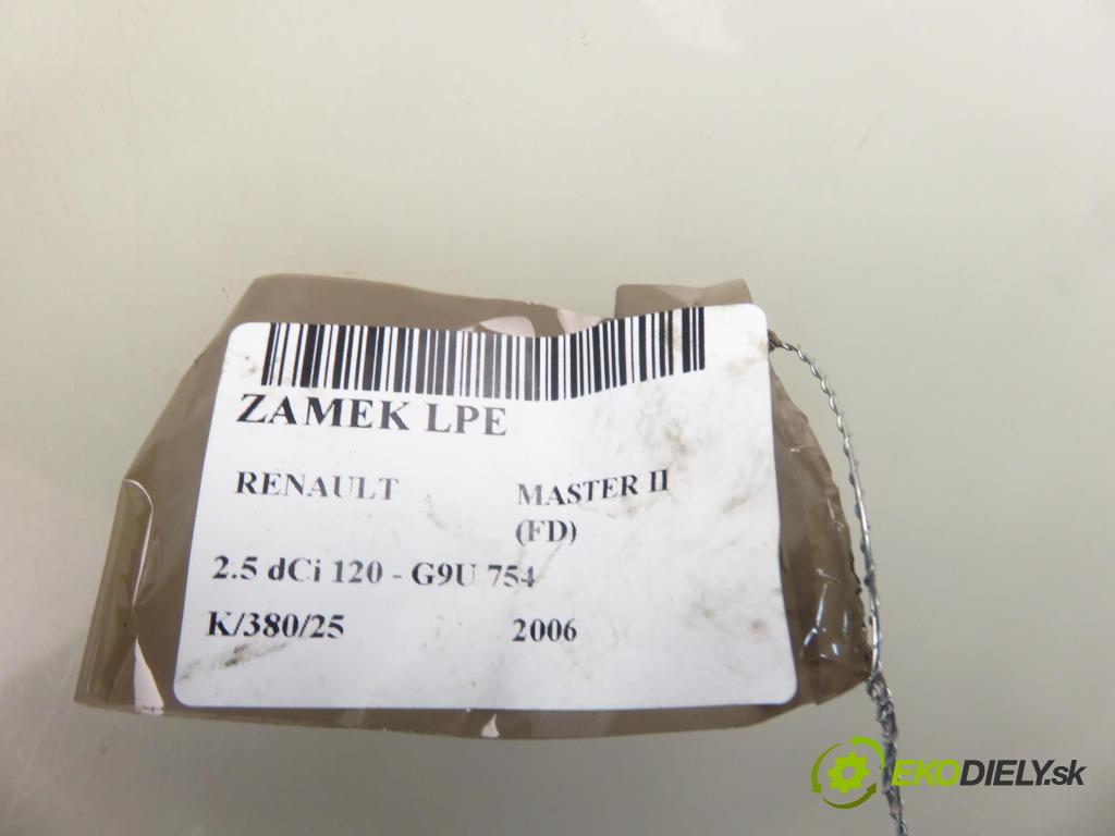 RENAULT MASTER II Skrzynia (FD) FURGON 2006 84,00 2.5 dCi 120 - G9U 754 2464,00 zámok