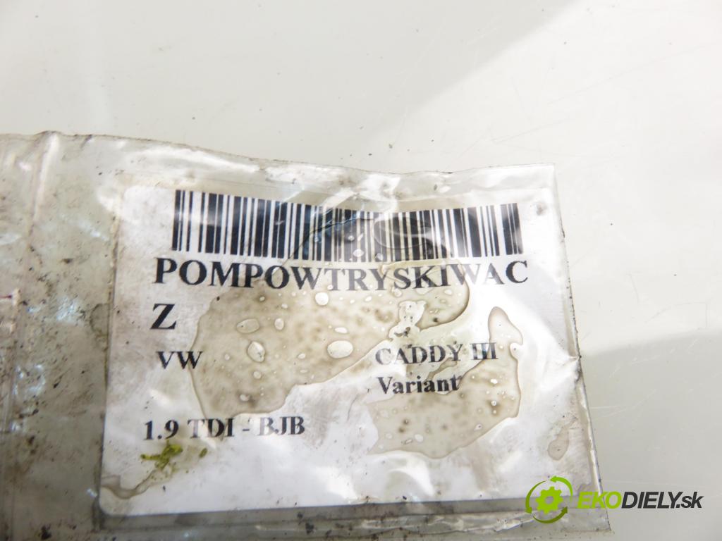VW CADDY III Variant (2KB, 2KJ, 2CB, 2CJ) KOMBIVAN 2005 77,00 1.9 TDI - BJB 1896,00 Vstrekovač 038130073AG ; 0414720215 (Vstrekovač paliva)