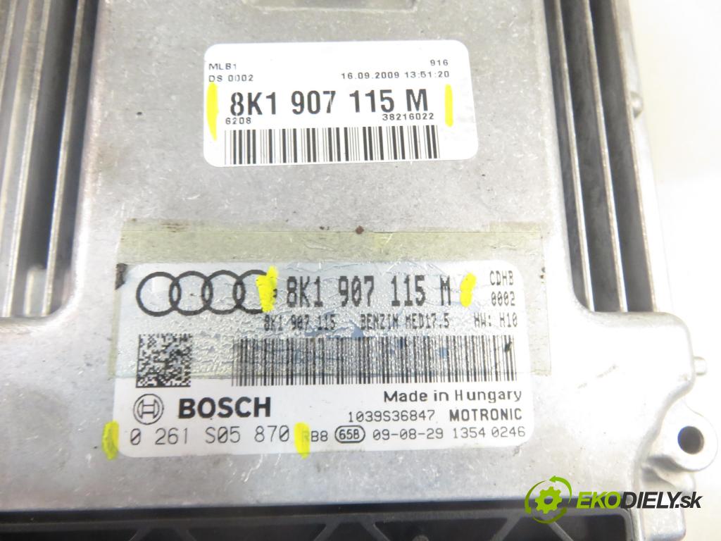 AUDI A4 Avant (8K5, B8) KOMBI 2009 118,00 1.8 TFSI - CDHB 1798,00 Riadiaca jednotka Motor 8K1907115M ; 0261S05870
