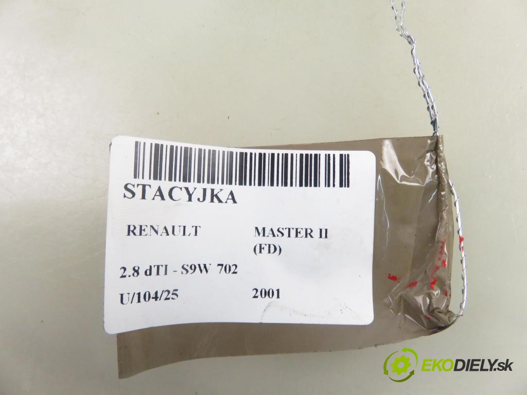 RENAULT MASTER II Skrzynia (FD) FURGON 2001 84,00 2.8 dTI - S9W 702 2799,00 spínačka  (Spínací skříňky a klíče)
