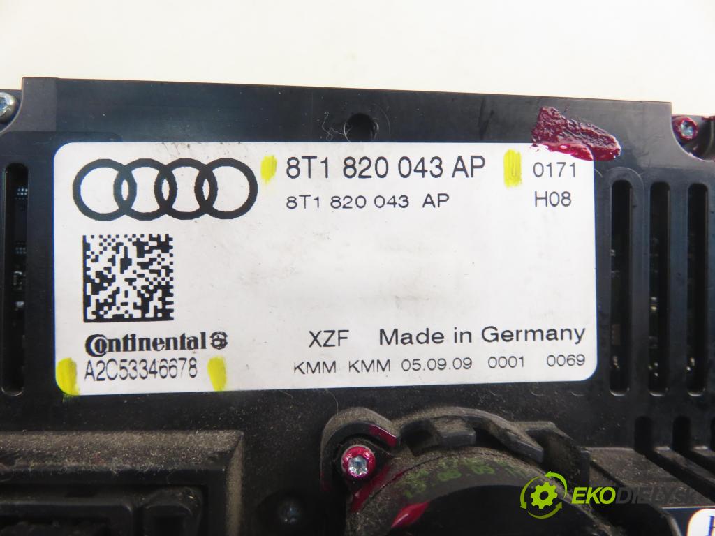 AUDI A4 Avant (8K5, B8) KOMBI 2009 118,00 1.8 TFSI - CDHB 1798,00 Panel kúrenia KLIMATRONIK 8T1820043AP ; A2C53346678