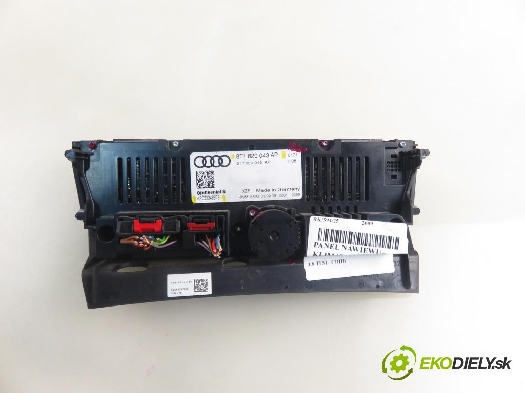 AUDI A4 Avant (8K5, B8) KOMBI 2009 118,00 1.8 TFSI - CDHB 1798,00 Panel kúrenia KLIMATRONIK 8T1820043AP ; A2C53346678