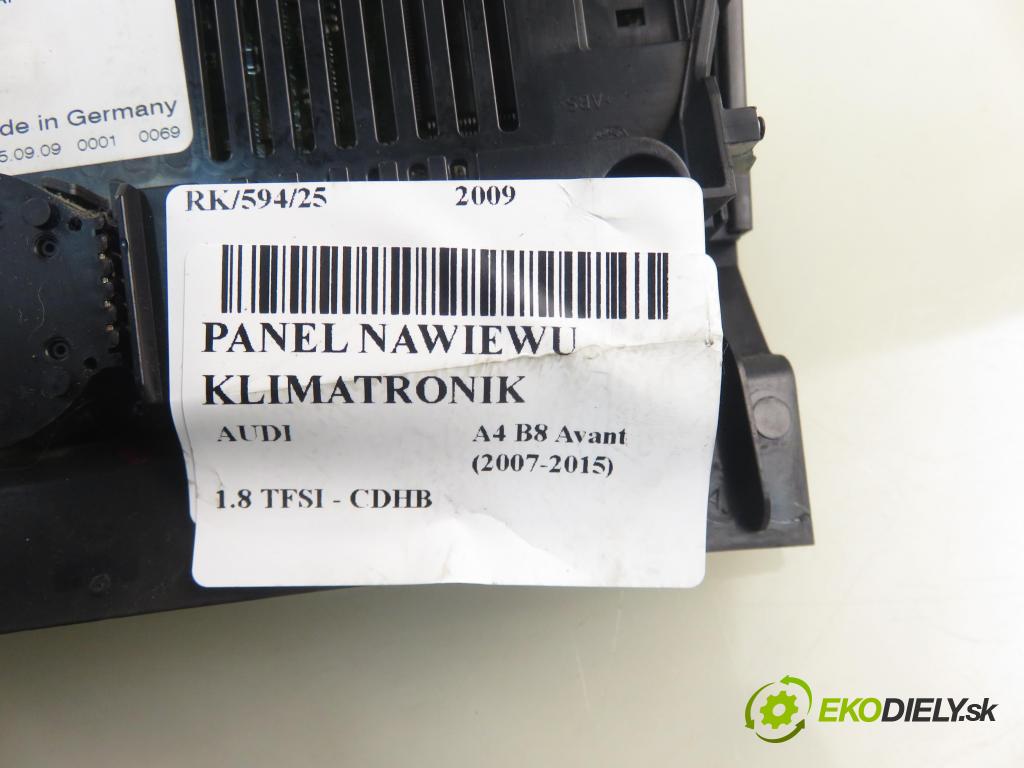AUDI A4 Avant (8K5, B8) KOMBI 2009 118,00 1.8 TFSI - CDHB 1798,00 Panel kúrenia KLIMATRONIK 8T1820043AP ; A2C53346678