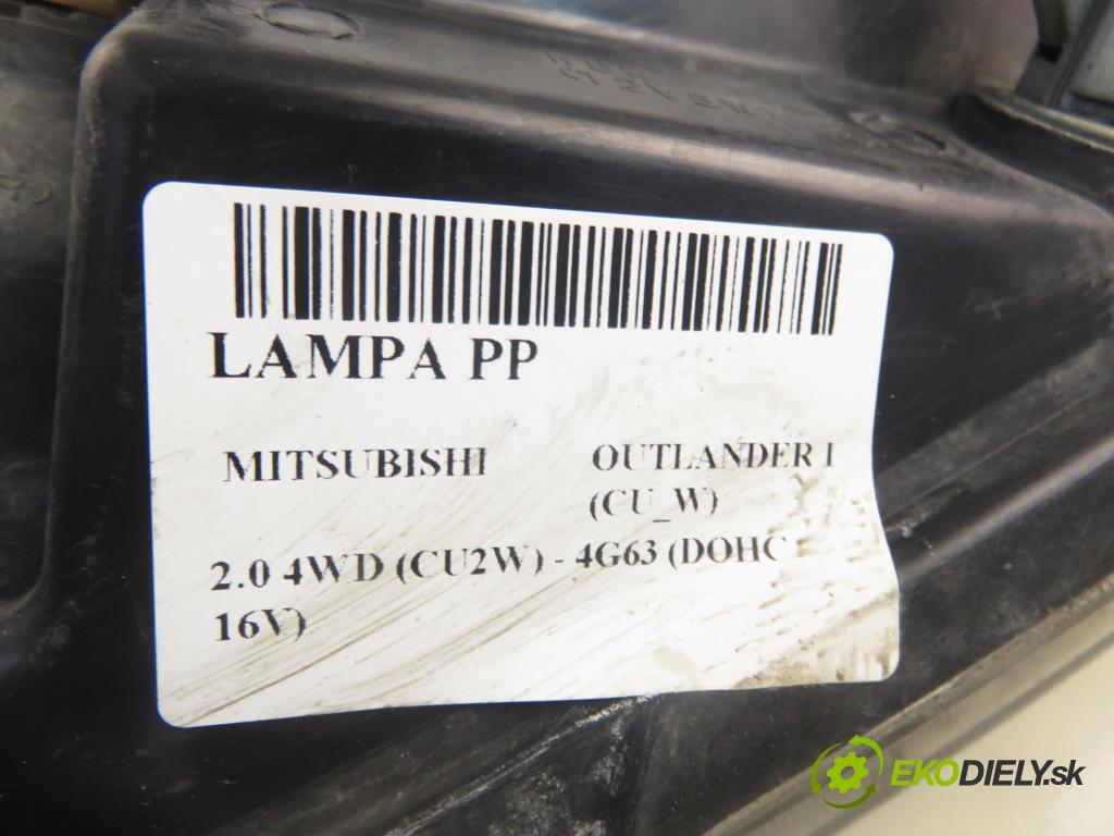 MITSUBISHI OUTLANDER I (CU_W) SUV 2003 100,00 2.0 4WD (CU2W) - 4G63 (DOHC 16V) 1997,00 světlo PP