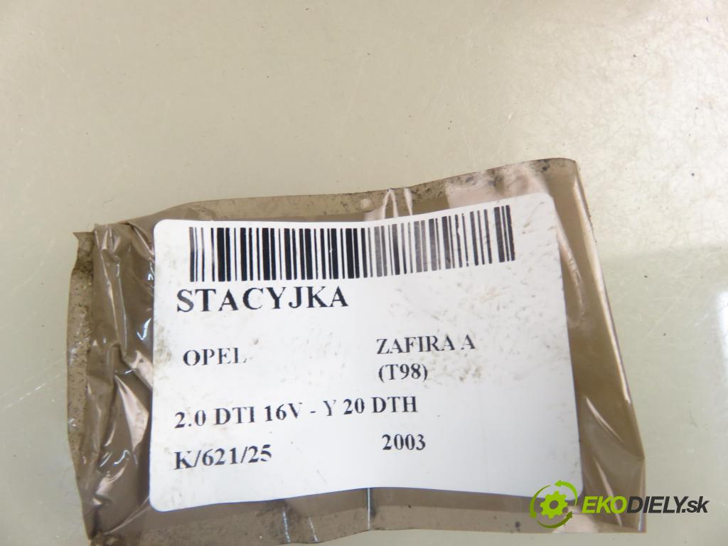 OPEL ZAFIRA A Nadwozie Wielkopojemne (MPV) (T98)  MINIVAN 2003 74,00 2.0 DTI 16V 101 - Y 20 DTH 1995,00 spínačka 24445098 ; 5WK4763 (Spínací skříňky a klíče)