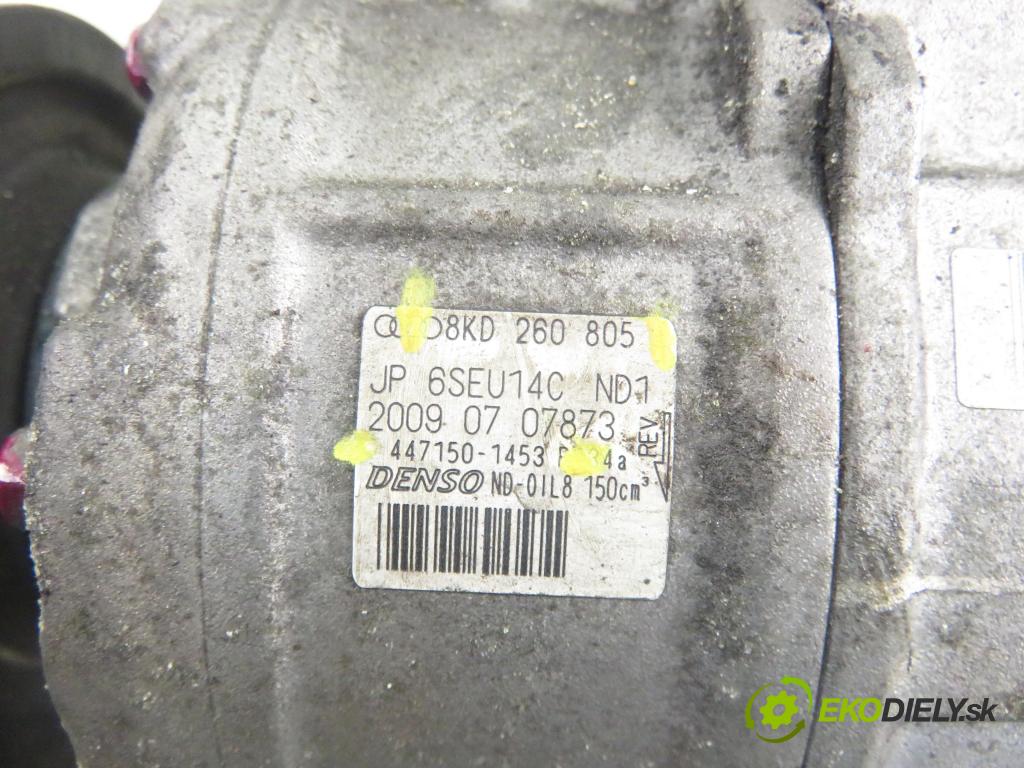 AUDI A4 Avant (8K5, B8) KOMBI 2009 118,00 1.8 TFSI - CDHB 1798,00 KOMPRESOR: klimatizácie 8K0260805 ; 4471501453 (Kompresor klimatizácie)