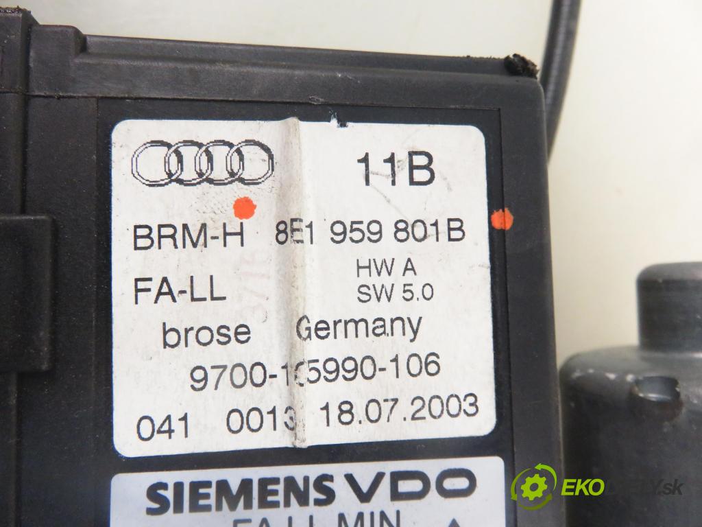 AUDI A4 (8E2, B6) SEDAN 2003 96,00 1.9 TDI PD 130 1896,00 mechanismus oken 8E1959801B ; 5WK47002CBF