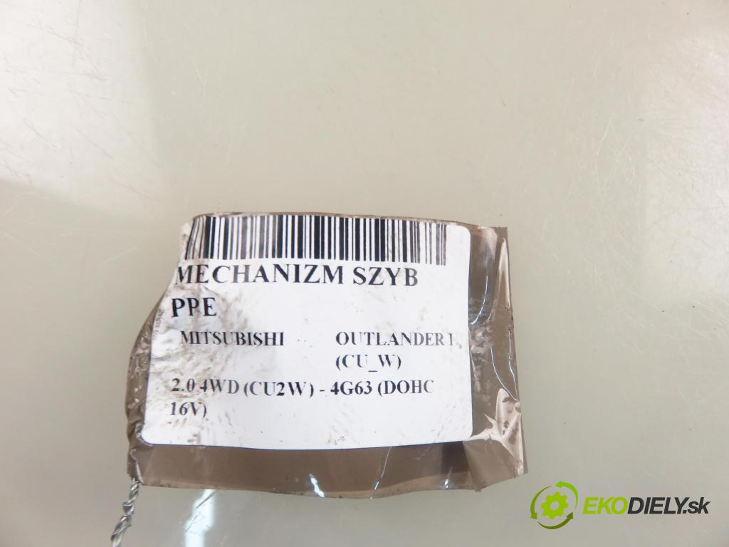 MITSUBISHI OUTLANDER I (CU_W) SUV 2003 100,00 2.0 4WD (CU2W) - 4G63 (DOHC 16V) 1997,00 mechanismus oken PPE MR573886RH