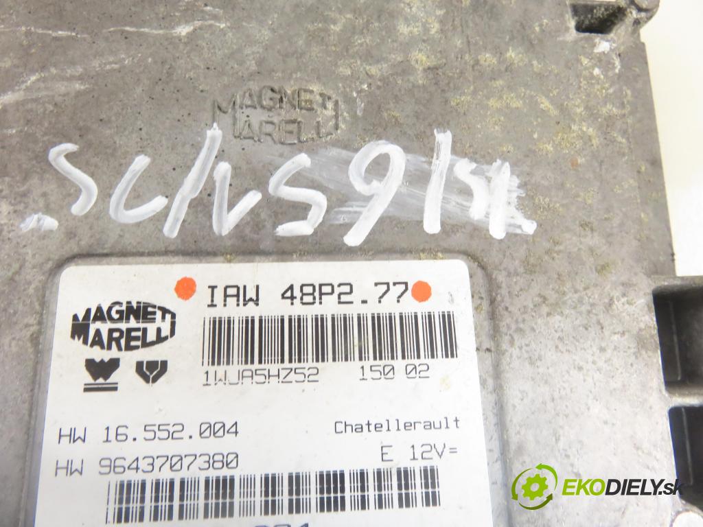 PEUGEOT 206 liftback (2A/C) HB 2002 440,00 1.1 i - HFX (TU1JP) 1124,00 Riadiaca jednotka Motor IAW48P277 ; SW9644925880