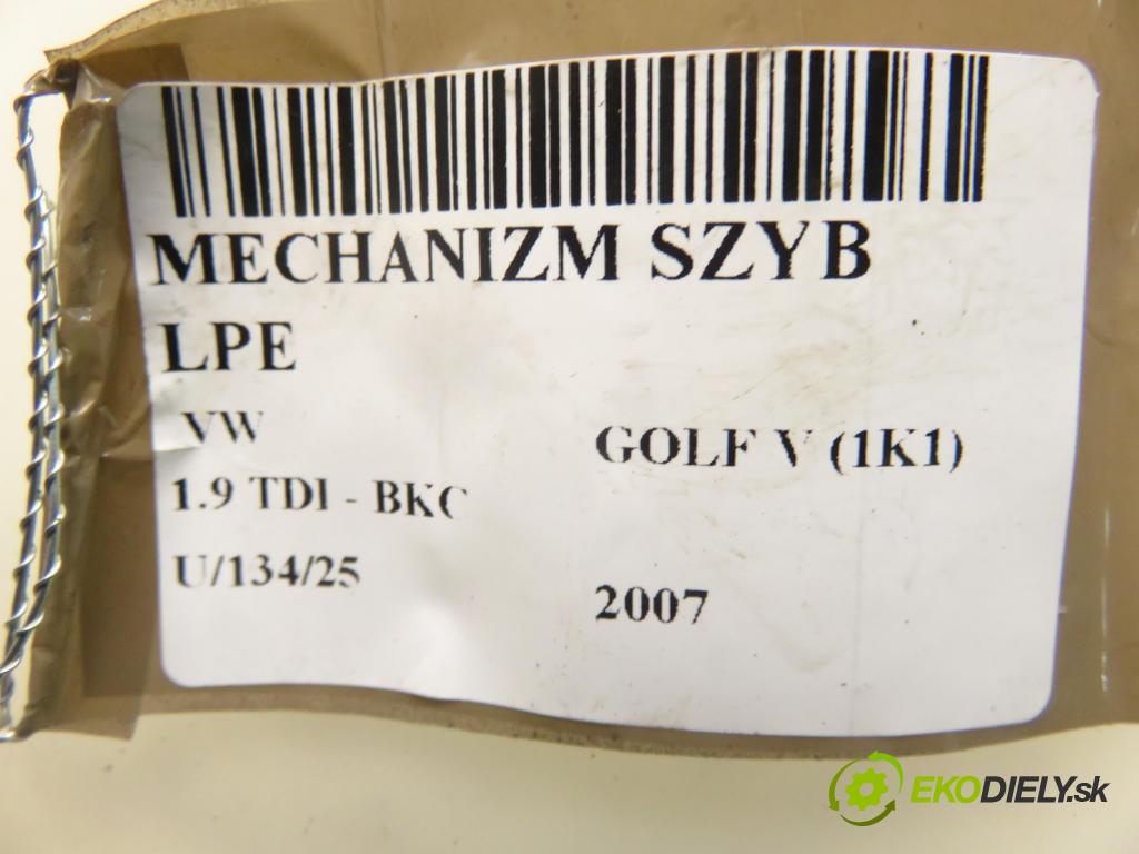 VW GOLF V (1K1) HB 2007 77,00 1.9 TDI PD 105 - BKC 1896,00 mechanismus oken 1K0959793K ; 1K4837401T ; 1K0959701N