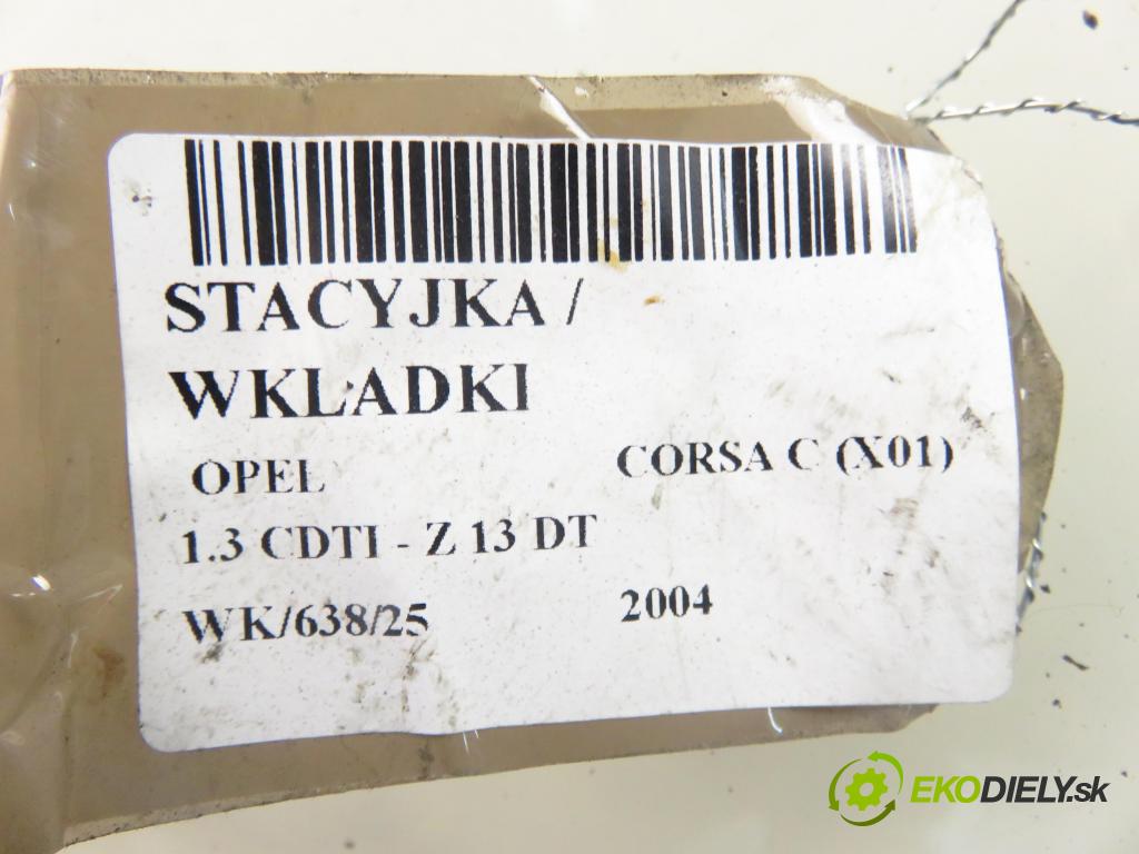 OPEL CORSA C (X01) HB 2004 51,00 1.3 CDTI - Z 13 DT 1248,00 spínačka 13144390 ; 5WK47631 (Spínací skříňky a klíče)