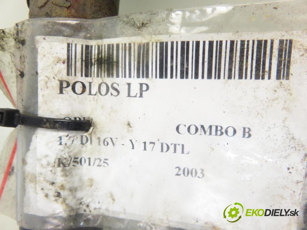 OPEL COMBO Nadwozie pełne/minivan KOMBIVAN 2003 48,00 1.7 DI 16V 65 - Y 17 DTL 1686,00 Poloos LP 