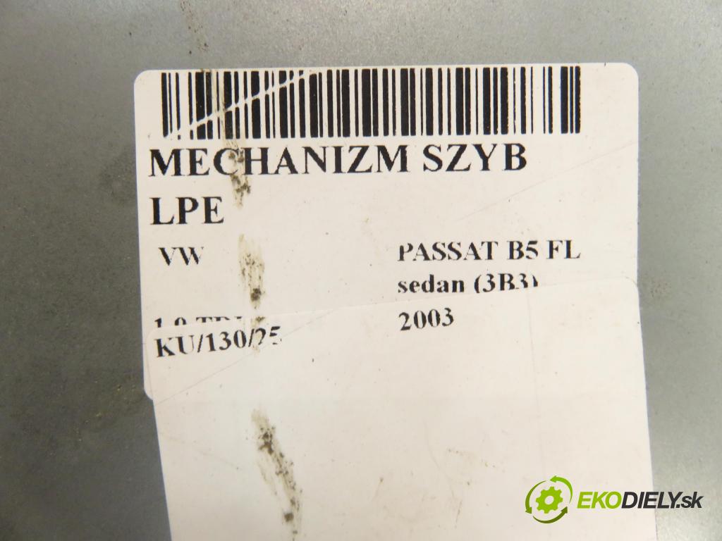 VW PASSAT B5.5 (3B3) SEDAN 2003 74,00 1.9 TDI PD 101 - AVB 1896,00 mechanismus oken 3B4837755D