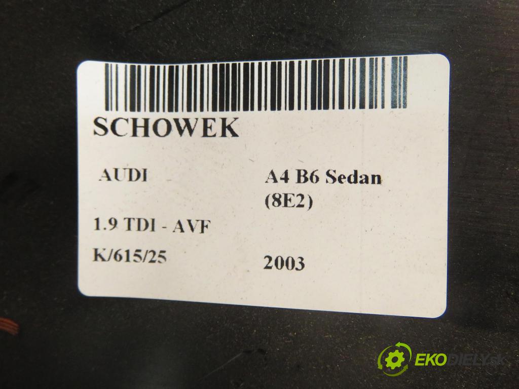 AUDI A4 (8E2, B6) SEDAN 2003 96,00 1.9 TDI PD 130 1896,00 Priehradka, kastlík 8E1857035C
