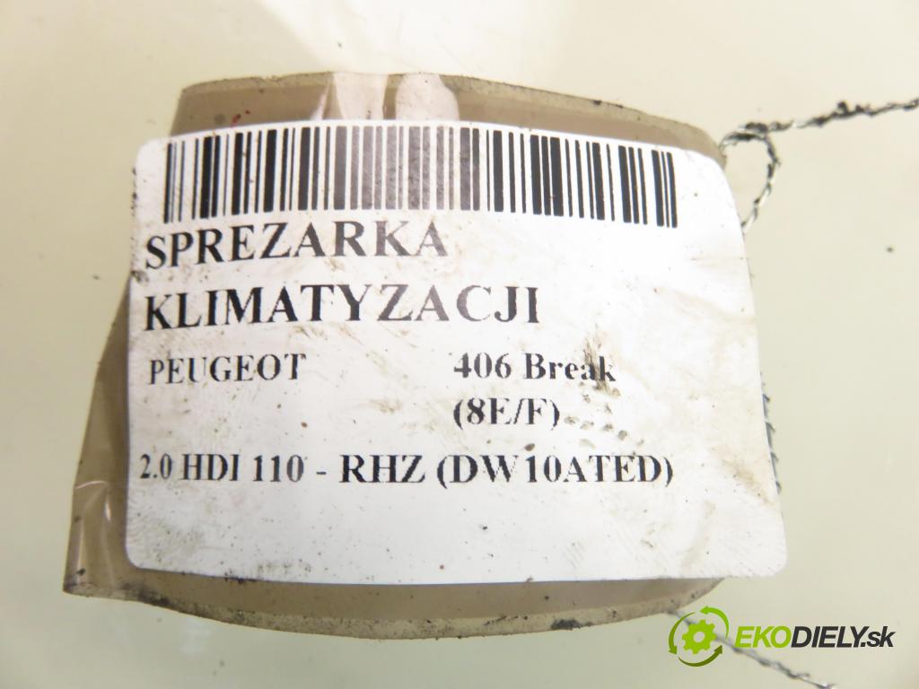 PEUGEOT 406 Break (8E/F) KOMBI 2003 80,00 2.0 HDI 110 - RHZ (DW10ATED) 1997,00 KOMPRESOR: klimatizace  (Kompresory)