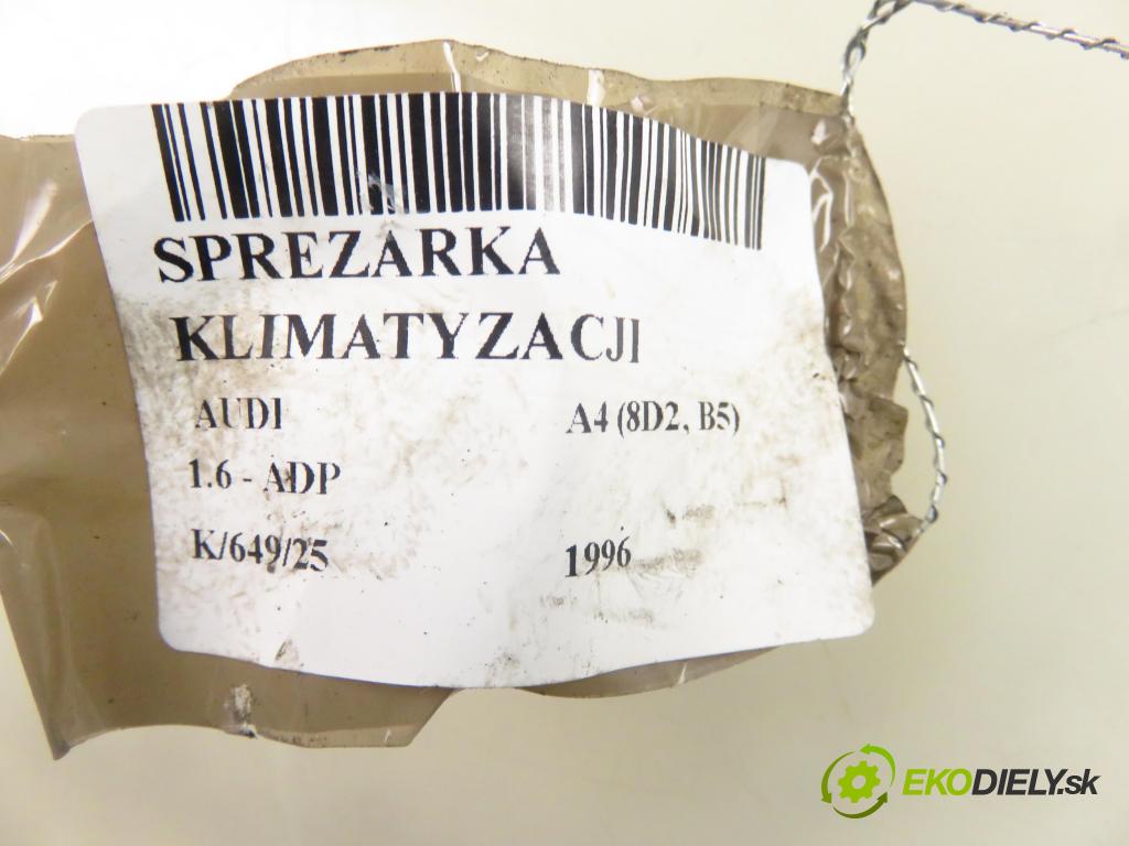 AUDI A4 (8D2, B5) SEDAN 1996 74,00 1.6 8V 100 - ADP 1595,00 KOMPRESOR: klimatizácie 8D0260805 (Kompresor klimatizácie)