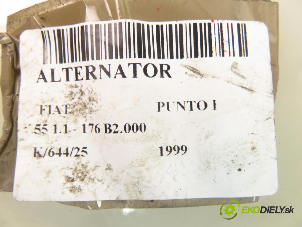 FIAT PUNTO (176_) HB 1999 40,00 1.1 55 - 176 B2.000 1108,00 Alternátor  (Alternátor)