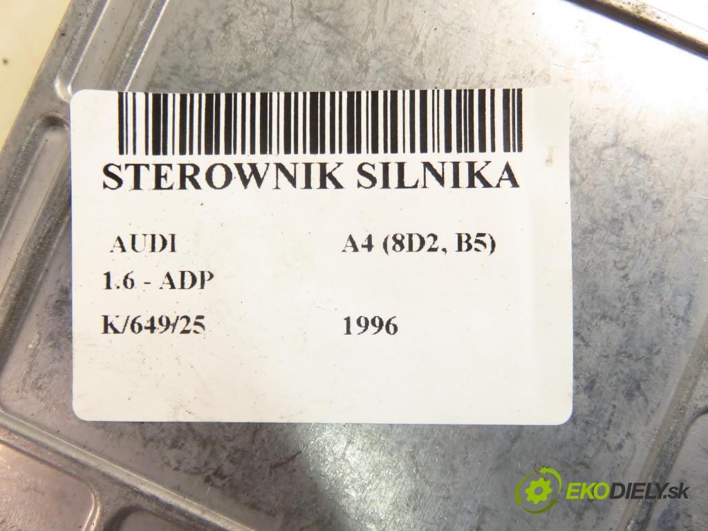 AUDI A4 (8D2, B5) SEDAN 1996 74,00 1.6 8V 100 - ADP 1595,00 Riadiaca jednotka Motor 0261203554555 ; 8D0907557B
