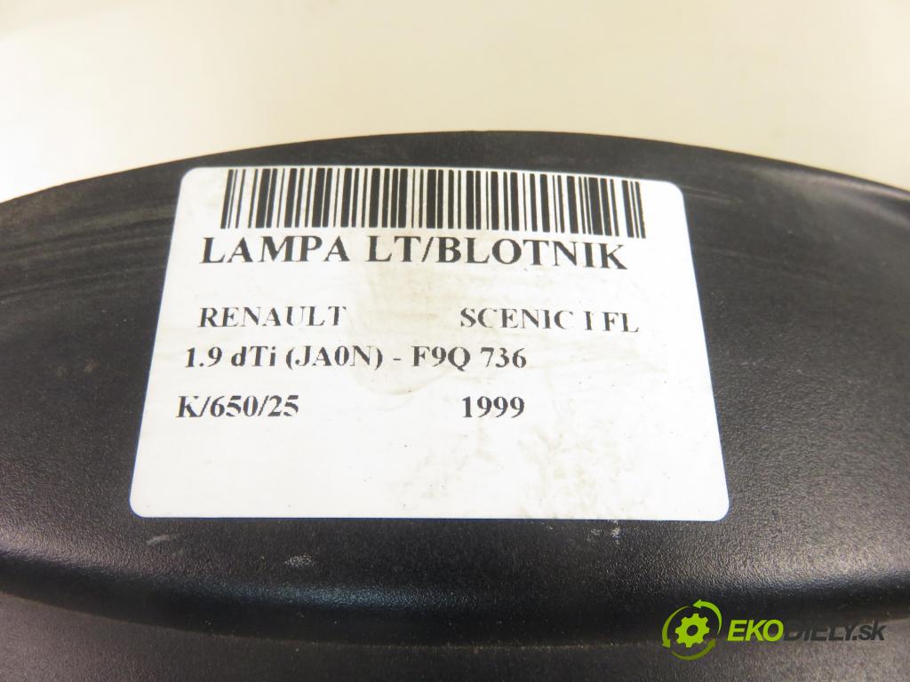 RENAULT SCENIC I (JA0/1_) MINIVAN 1999 72,00 1.9 dTi 98 - F9Q 736 1870,00 Svetlo ľavé zadné