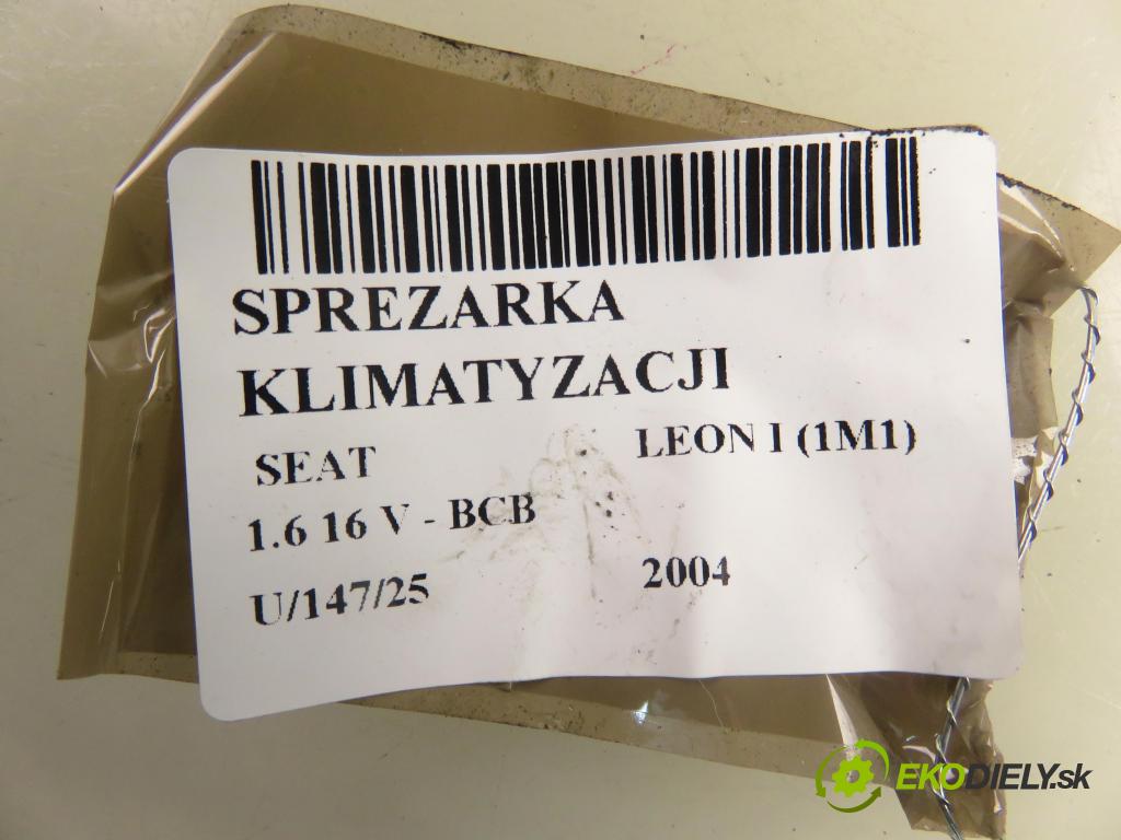 SEAT LEON (1M1) HB 2004 77,00 1.6 16 V - BCB 1598,00 KOMPRESOR: klimatizace 1J0820803K (Kompresory)