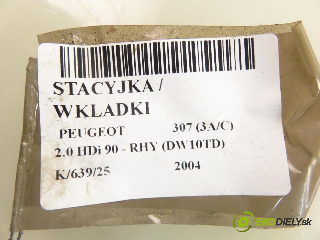PEUGEOT 307 (3A/C) HB 2004 66,00 2.0 HDi 90 - RHY (DW10TD) 1997,00 spínačka 36353100 (Spínací skříňky a klíče)