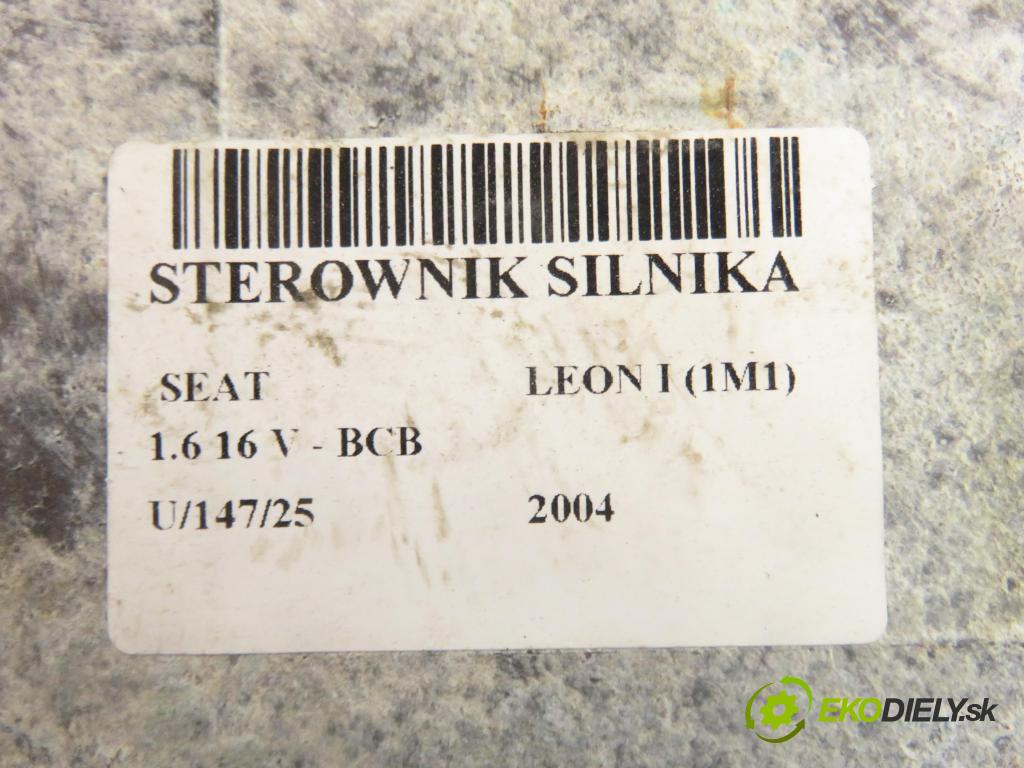 SEAT LEON (1M1) HB 2004 77,00 1.6 16 V - BCB 1598,00 Riadiaca jednotka Motor 036906034DS ; 6160066906