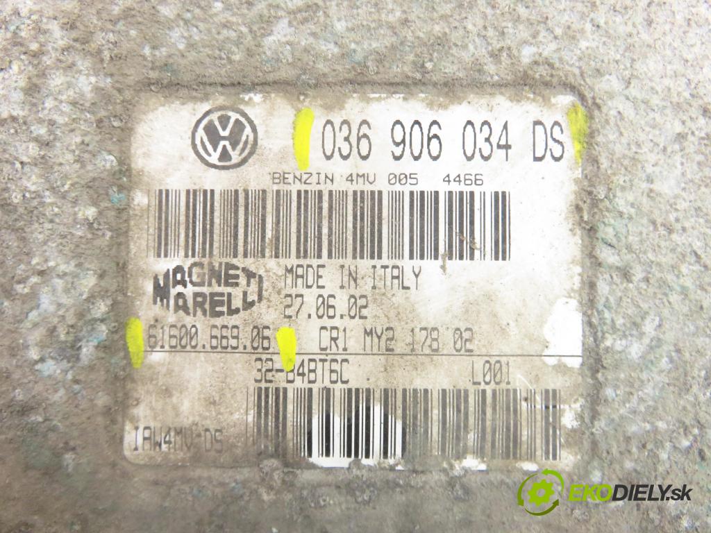 SEAT LEON (1M1) HB 2004 77,00 1.6 16 V - BCB 1598,00 Riadiaca jednotka Motor 036906034DS ; 6160066906