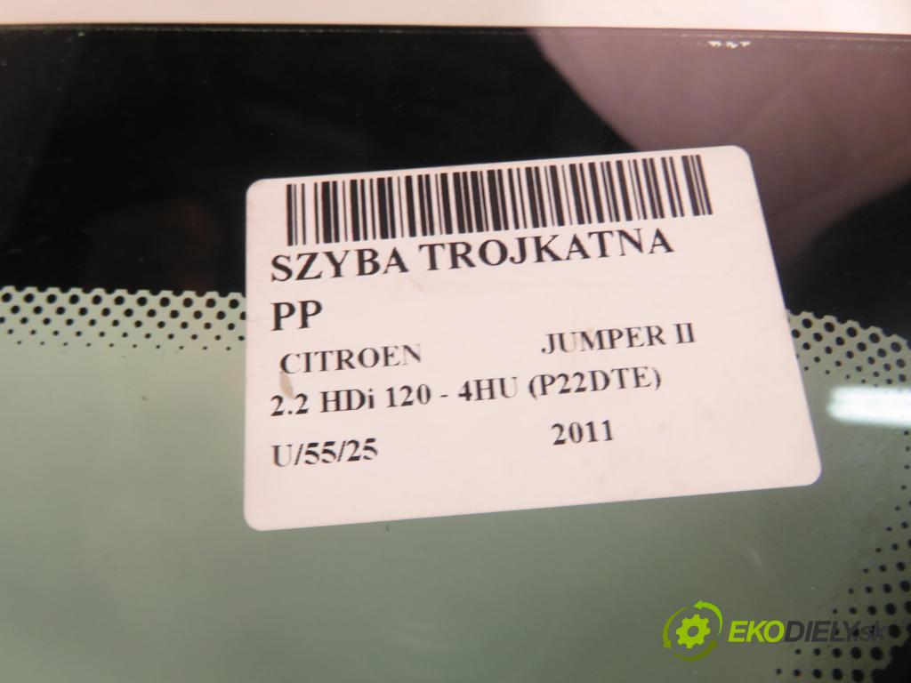 CITROEN JUMPER Skrzynia FURGON 2011 88,00 2.2 HDi 120 - 4HU (P22DTE) 2198,00 okno TROJÚHELNÍK PP 