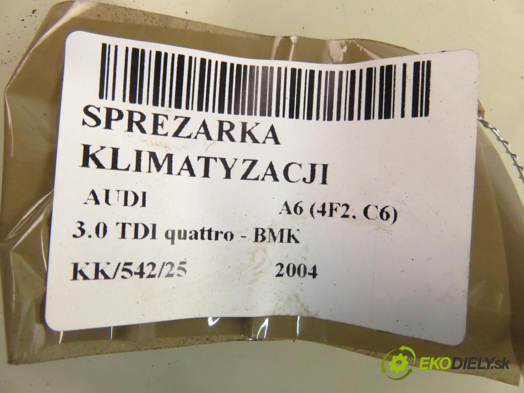AUDI A6 (4F2, C6) SEDAN 2004 165,00 3.0 TDI quattro - BMK 2967,00 KOMPRESOR: klimatizace 4F0260805J ; 4471903830 (Kompresory)