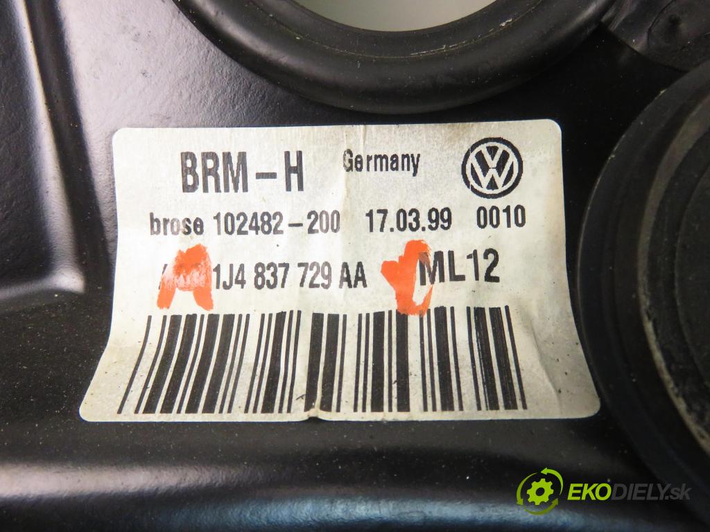 VW BORA (1J2) SEDAN 1999 74,00 1.6 - AKL 1595,00 mechanismus oken 1J2959801C ; 1J4837729AA